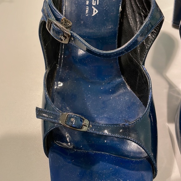 Via Spiga Italy Blue Ladies Sandals 8.5 - Picture 6 of 9